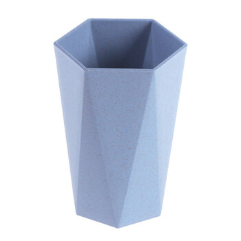 卫浴漱口杯创意情侣洗漱杯北欧风牙刷杯 牛奶杯水杯 蓝色