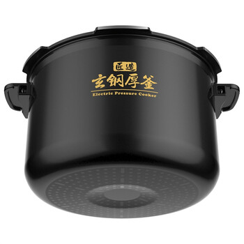 
                                        美的(Midea)电压力锅 IH大火力加热 玄钢厚釜 中途加菜 PHT5076PA 5L高压锅                