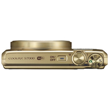 
                                        尼康（Nikon）COOLPIX S7000 数码相机 金色 (1602万有效像素 20倍光变 背入式CMOS 3英寸屏 25mm广角 WIFI)                