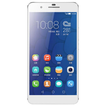 华为 荣耀 6Plus（16G ROM）双卡双待双通手机 白色  联通4G