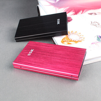 SSK飚王 SHE066 天火移动硬盘盒 USB2.0 2.5寸 SATA串口 铝合金 红色