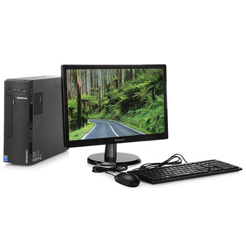 联想 D3005 家用台式电脑（E1-6010 2G 500G 集成 win7）黑色