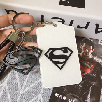 卡通学生饭卡卡套门禁卡银行卡套地铁卡卡套 黑超人套 黑超人牌-闪白