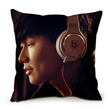 林俊杰抱枕 双面定制作私人来图定做生日学生靠枕头靠垫 diy枕头 深