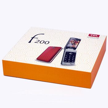 TCL 骨传导翻盖老人机 (f200) 牡丹红 移动联通2G手机