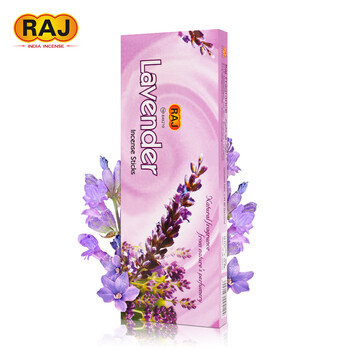
                                        RAJ印度香 薰衣草量贩装Lavender 原装进口手工花香薰熏香线香043|小盒                
