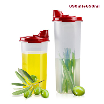 
                                                            特百惠（Tupperware）油壶塑料回流不滴漏油壶 890ml                
