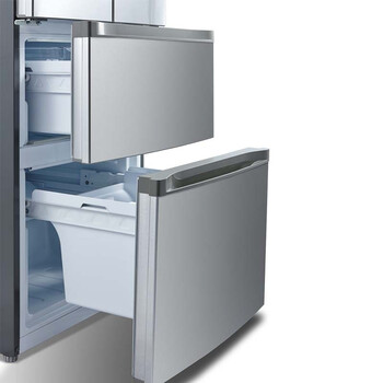 美的(Midea) BCD-303WTM(E) 303升 多门冰箱 风冷无霜 铂金净味 太空银