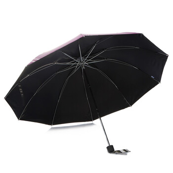 
                                        
                                                            天堂伞 英伦风格黑胶加大61cm*10骨三折晴雨伞32248E深紫色                