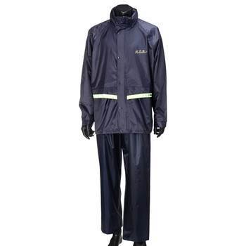 天堂 夜光型双层雨衣套装Y-2A特藏青色XXL