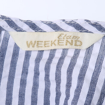 艾格 WEEKEND 短款条纹衬衫半裙两件套15021417448 深蓝色 165/38/M