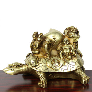 铜八仙过海摆件工艺摆件铜龟黄铜龟寿辰礼品