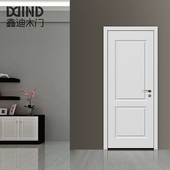 鑫迪木门简约室内门实木复合门房间门套装门定制卧室门xe1010珍珠白