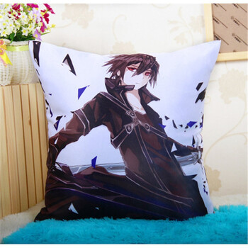 刻沫 刀剑神域 桐人亚丝娜 电影动漫周边抱枕 靠枕靠垫 1 50*50cm