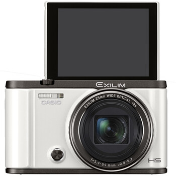 卡西欧（CASIO）ZR3500 数码相机 （1210万像素 3.0英寸液晶屏 12倍光学变焦 25mm广角）白色 