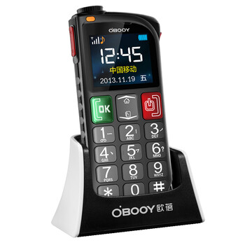 东信欧蓓(OBOOY) EA508 移动/联通2G 老人手机 铁灰色