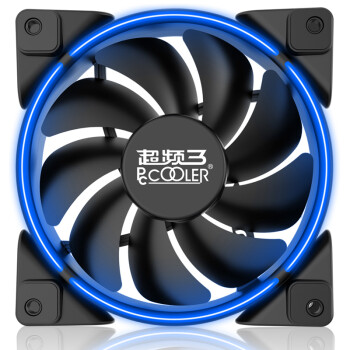 超频三（PCCOOLER）皓月 12CM蓝光 机箱风扇 （水冷排散热/电脑台式机风扇/CPU风扇/赠4颗螺丝）