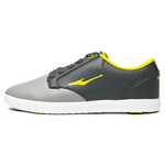 鸿星尔克板鞋男鞋男秋季时尚运动滑板鞋潮流男士旅游鞋革面休闲鞋子男 碳灰/果绿 43