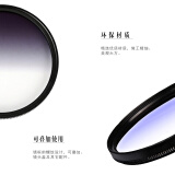 圆形渐变镜52mm/55/58/62/67/72/77/82mm渐变橙红蓝绿黄灰紫滤镜 GND中灰镜 渐变灰 72mm