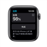 Apple Watch Series 6智能手表 GPS款 44毫米深空灰色铝金属表壳 黑色运动型表带 M00H3CH/A