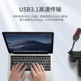 SSK飚王USB3.1 U盘 银色 FDU010 金属外壳 高速读写 流年 64G