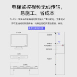 TP-LINK无线网桥监控大功率室外AP远距离WIFI视频传输 百兆端口 电梯监控专用无线网桥套装 TL-E201套装