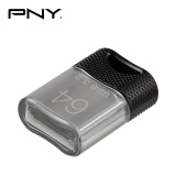 PNY USB3.0 迷你防水U盘 mini设计时尚便利 金属优盘 适合车载听歌超薄机器扩容 64GB