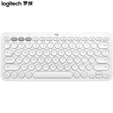 罗技（Logitech）K380 键盘 无线蓝牙键盘 办公键盘 女性 便携 超薄键盘 笔记本键盘 芍药白 限量版