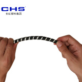 CHS长虹塑料电线缠绕管PE螺旋缠绕带 黑色 白色 10mm 长度约8m