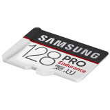 三星（SAMSUNG）128GB TF（MicroSD）存储卡 4K PRO 读速100MB/s 高度耐用视频监控卡行车记录仪，监控专用卡