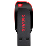 闪迪（SanDisk）16GB USB2.0 U盘 CZ50酷刃 黑红色 小巧便携 时尚设计 安全加密软件