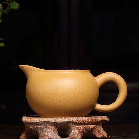 藏壶天下 宜兴紫砂壶紫砂杂件 紫砂公道杯 紫泥小杯 配壶茶海 200毫升