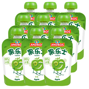 果乐士 99.9%水果含量 苹果可吸果泥90g*9水果泥果汁泥