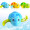 缔羽 宝宝洗澡玩具戏水发条上链动物儿童游水玩具酷游小乌龟527A-3只装