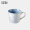 佳佰 陶瓷 情侣水杯居家办公咖啡杯牛奶杯麦片杯 几何纹斜口马克杯