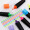 日本Iuni三菱荧光笔透视荧光笔USP-200可视窗小学生用糖果色粗划线重点儿童银光笔 黄色 5mm