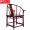 滑氏红木 红木家具花枝（学名：巴里黄檀）圈椅三件套办公椅实木椅子休闲椅故宫博物院监制 A款 3件套-板面