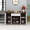 屋之宝 超薄北欧餐边柜厨房柜子储物柜客厅靠墙家用现代简约餐边柜 1.35米胡桃色+白色/超薄29.6cm厚