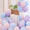 富居FOOJO 加厚马卡龙气球 生日装饰国庆节布置表白儿童派对活动婚礼开业周年店庆典求婚拱门2.2克含打气筒