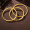 乐灵珠宝 古法黄金手镯足金包银光圈磨砂实心镯子女素圈复古手环单个LVGSB01-1-54
