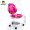 letopo乐同学习椅子 儿童学习椅台湾原进口 可升降调节 小学生椅 透气 护脊 童年椅粉红色