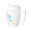 Edo 小清新简约花语陶瓷杯子 大容量马克杯带盖勺牛奶杯咖啡杯磨砂橄榄杯6013