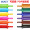 BAOKE宝克马克笔POP笔 唛克笔美工海报笔广告设计 彩色马克笔记号笔手绘灯箱广告画笔 红色 30mm