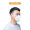 folca KN95口罩3只独立包装防雾霾防飞沫一次性使用口罩折叠耳戴式防尘PM2.5白色五层含双层熔喷布口罩