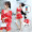 佑游泳衣女比基尼温泉裙式分体三件套韩国小香风女性感游泳衣 19679A 魅惑红 L（100-110斤）