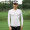 PGA 高尔夫服装 男士冰丝防晒衣 圆领长袖衫 薄款透气速干衣服 打底百搭 PGA 101075-白色 L