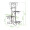 欧润哲 花盆架 欧式4层花架铁艺阳台客厅花盆置物架花盘储物架 棕色