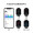Zepp E 时尚智能手表 NFC 50米防水 方屏版 曜石黑 氟橡胶表带