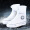 户外战儿 雨天防滑防水鞋套男女通用防雪加厚耐磨成人雨靴雨鞋套 透明白色 M