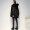 鸭鸭服饰yaya2021年羽绒服女中长款时尚毛领宽松韩版女士加厚 黑色 XL【建议140-165斤】